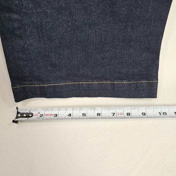 American Eagle Super Stretch High Rise Wide Leg Jeans NWT Women's Size 0 Dark - Picture 8 of 11